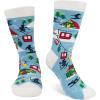 imageLavley Ski Socks  Funny socks for skiers and snowboarders  Unisex novelty gift  Great for birthdays or holidaysTis the Skison