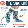imageLavley Ski Socks  Funny socks for skiers and snowboarders  Unisex novelty gift  Great for birthdays or holidaysTis the Skison