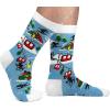 imageLavley Ski Socks  Funny socks for skiers and snowboarders  Unisex novelty gift  Great for birthdays or holidaysTis the Skison