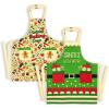 imageLavley Christmas Baking Aprons  Funny kitchen gift for men women and kids  100 cotton adjustable apron for holiday bakersHoliday Aprons Kids 2 Pack