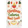 imageLavley Funny Kitchen Towels with Sayings  Colorful Kitchen Decor Novelty Gift Xmas Calories