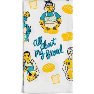 imageLavley Funny Kitchen Towels with Sayings  Colorful Kitchen Decor Novelty Gift All about My Bread