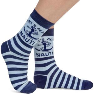 imageLavley Ocean and Nautical Socks  Fun gifts for sailors boaters and beach lovers  Great for summer or vacationsLets Get Nauti