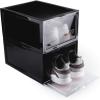 imageCrep Protect Unisexs CREP1017 Crate ShoeSneakerTrainer Stackable Storage Drop Front Box with Clear Door Black Black One SizeBlack Black