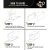 imageCrep Protect Unisexs CREP1017 Crate ShoeSneakerTrainer Stackable Storage Drop Front Box with Clear Door Black Black One SizeBlack Black