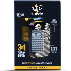 imageCrep Protect Suede Reviver  Suede Shoe Cleaner Conditioner ampamp Suede Brush for Suede ampamp Nubuck Sneakers  Restores Vibrancy ampamp Texture  Nourishing Suede Spray For Tired Footwear