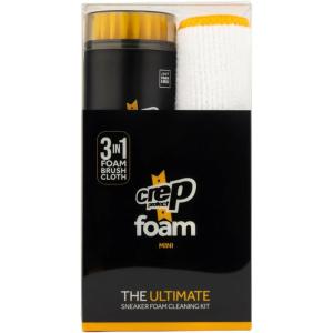 imageCrep Protect Foam Shoe Cleaner Kit  Sneaker Cleaning Foam with BuiltIn Brush ampamp Microfiber Cloth  for Leather Suede Nubuck Canvas ampamp White Shoes  Travel Size