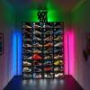 image:imageCrep Protect Clear Shoe Box with LED Light  Crates 30 Stackable Sneaker Display Case with Drop Front Door Shoe Storage Organizer UV Protection Fits High Tops up to US 13