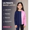 imageThermajane Thermal Underwear for Kids Long Johns Girls Thermal Underwear Set Base Layer Kids Long UnderwearBlack