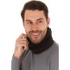 imageThermajohn Fleece Neck Warmer Gaiters for Men and Women Unisex Winter Scarf Face Mask Cold Weather Neck Gaiters Men WomenBlack 1