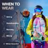 imageThermajohn Fleece Neck Warmer Gaiters for Men and Women Unisex Winter Scarf Face Mask Cold Weather Neck Gaiters Men WomenBlack 2