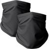 imageThermajohn Fleece Neck Warmer Gaiters for Men and Women Unisex Winter Scarf Face Mask Cold Weather Neck Gaiters Men WomenBlack