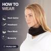 imageThermajohn Fleece Neck Warmer Gaiters for Men and Women Unisex Winter Scarf Face Mask Cold Weather Neck Gaiters Men WomenCharcoal