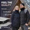 imageThermajohn Fleece Neck Warmer Gaiters for Men and Women Unisex Winter Scarf Face Mask Cold Weather Neck Gaiters Men WomenGrey