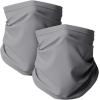 imageThermajohn Fleece Neck Warmer Gaiters for Men and Women Unisex Winter Scarf Face Mask Cold Weather Neck Gaiters Men WomenGrey