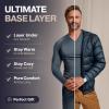 imageThermajohn Long Johns Thermal Underwear for Men Fleece Lined Base Layer Set for Cold WeatherHunter Green