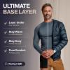 imageThermajohn Thermal Shirts for Men Long Sleeve Thermal Compression Shirts for Men Base Layer Cold WeatherRoyal Blue