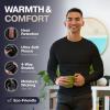 imageThermajohn Thermal Shirts for Men Long Sleeve Thermal Compression Shirts for Men Base Layer Cold WeatherRoyal Blue
