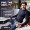 imageThermajohn Thermal Shirts for Men Long Sleeve Thermal Compression Shirts for Men Base Layer Cold WeatherWhite