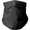imageThermajohn Fleece Neck Warmer Gaiters for Men and Women Unisex Winter Scarf Face Mask Cold Weather Neck Gaiters Men WomenBlack