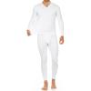 imageThermajohn Long Johns Thermal Underwear for Men Fleece Lined Base Layer Set for Cold WeatherWhite