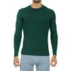 imageThermajohn Thermal Shirts for Men Long Sleeve Thermal Compression Shirts for Men Base Layer Cold WeatherHunter Green
