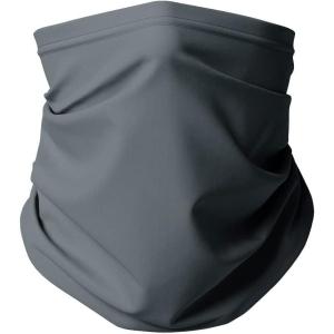 imageThermajohn Fleece Neck Warmer Gaiters for Men and Women Unisex Winter Scarf Face Mask Cold Weather Neck Gaiters Men WomenCharcoal