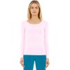 imageThermajane Long Sleeve Thermal Shirts for Women Cold Weather Womens Thermal Underwear Tops Base Layer Women ThermalBaby Pink