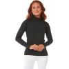 imageThermajane Long Sleeve Thermal Shirts for Women Cold Weather Womens Thermal Underwear Tops Base Layer Women ThermalBlack