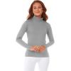 imageThermajane Long Sleeve Thermal Shirts for Women Cold Weather Womens Thermal Underwear Tops Base Layer Women ThermalGrey