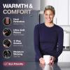 imageThermajane Long Sleeve Thermal Shirts for Women Cold Weather Womens Thermal Underwear Tops Base Layer Women ThermalNavy  Pale Blue