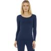 imageThermajane Long Sleeve Thermal Shirts for Women Cold Weather Womens Thermal Underwear Tops Base Layer Women ThermalNavy