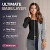 imageThermajane Long Sleeve Thermal Shirts for Women Cold Weather Womens Thermal Underwear Tops Base Layer Women ThermalOlive Green