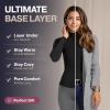 imageThermajane Long Sleeve Thermal Shirts for Women Cold Weather Womens Thermal Underwear Tops Base Layer Women ThermalOlive Green