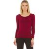imageThermajane Long Sleeve Thermal Shirts for Women Cold Weather Womens Thermal Underwear Tops Base Layer Women ThermalRed