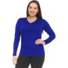 imageThermajane Long Sleeve Thermal Shirts for Women Cold Weather Womens Thermal Underwear Tops Base Layer Women ThermalRoyal Blue