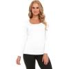 imageThermajane Long Sleeve Thermal Shirts for Women Cold Weather Womens Thermal Underwear Tops Base Layer Women ThermalWhite