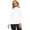 imageThermajane Long Sleeve Thermal Shirts for Women Cold Weather Womens Thermal Underwear Tops Base Layer Women ThermalWhite