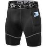 imageThermajohn Compression Shorts Men Spandex Athletic Underwear Mens Running ShortsBlack