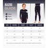 imageThermajohn Thermal Underwear for Kids Boys Thermal Underwear Set  Kids Base Layers for Skiing  Long Johns for Boys KidsRed