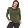 imageThermajane Long Sleeve Thermal Shirts for Women Cold Weather Womens Thermal Underwear Tops Base Layer Women ThermalOlive Green