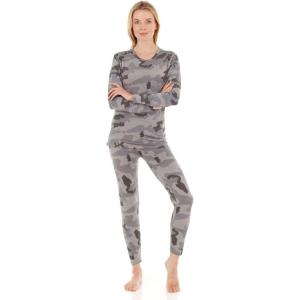imageThermajane Long Johns Thermal Underwear for Women Fleece Lined Base Layer Pajama Set Cold WeatherDesert Camo
