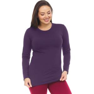 imageThermajane Long Sleeve Thermal Shirts for Women Cold Weather Womens Thermal Underwear Tops Base Layer Women ThermalMidnight Plum