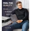 imageThermajohn Black Mens Turtleneck Long Sleeve Shirts Slim Fit Thermal M