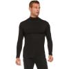 imageThermajohn Black Thermal Long Sleeve Mock Turtle Neck Shirts for Men M
