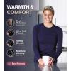 imageThermajane Long Sleeve Thermal Shirts for Women Cold Weather Womens Thermal Underwear Tops Base Layer Women ThermalPink