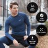 image:imageThermajohn Men Long Sleeve Compression Shirt Cool Dry Baselayer Athletic Workout Shirts for Running and WorkoutNavy