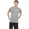 image:imageThermajohn Men Short Sleeve Compression Shirt Cool Dry Baselayer Athletic Workout Shirts for Running and WorkoutLight Steel Grey
