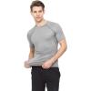 image:imageThermajohn Men Short Sleeve Compression Shirt Cool Dry Baselayer Athletic Workout Shirts for Running and WorkoutLight Steel Grey