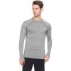 image:imageThermajohn Men Long Sleeve Compression Shirt Cool Dry Baselayer Athletic Workout Shirts for Running and WorkoutLight Steel Grey